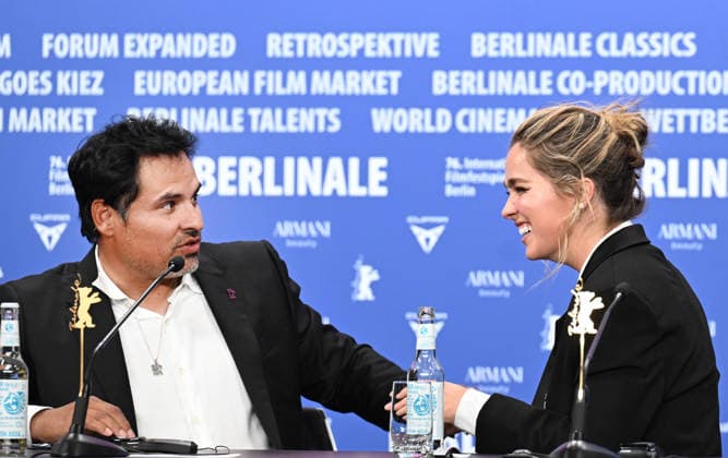 76th Berlinale International Film Festival Good Luck, Have Fun, Don t Die press conference at Grand Hyatt Hotel Featuring: Michael Pena, Haley Lu Richardson Where: Berlin, Germany When: 13 Feb 2026 Credit: Cover Images EDITORIAL USE ONLY. NOT FOR USE BY NEWSPAPERS BASED IN THE UK. Copyright: xx coverimg55465836