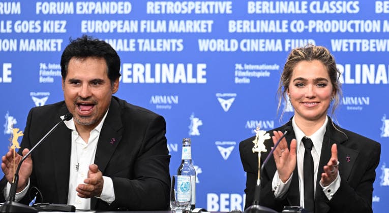 76th Berlinale International Film Festival Good Luck, Have Fun, Don t Die press conference at Grand Hyatt Hotel Featuring: Michael Pena, Haley Lu Richardson Where: Berlin, Germany When: 13 Feb 2026 Credit: Cover Images EDITORIAL USE ONLY. NOT FOR USE BY NEWSPAPERS BASED IN THE UK. Copyright: xx coverimg55465842