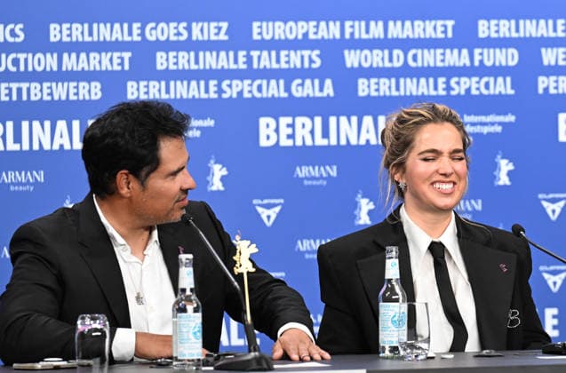 76th Berlinale International Film Festival Good Luck, Have Fun, Don t Die press conference at Grand Hyatt Hotel Featuring: Michael Pena, Haley Lu Richardson Where: Berlin, Germany When: 13 Feb 2026 Credit: Cover Images EDITORIAL USE ONLY. NOT FOR USE BY NEWSPAPERS BASED IN THE UK. Copyright: xx coverimg55465846