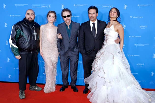 Asim Chaudhry, Haley Lu Richardson, Sam Rockwell, Michael Pena und Zazie Beetz bei der Premiere des Kinofilms Good Luck, Have Fun, Don t Die auf der Berlinale 2026 76. Internationale Filmfestspiele Berlin im Zoo Palast. Berlin, 13.02.2026