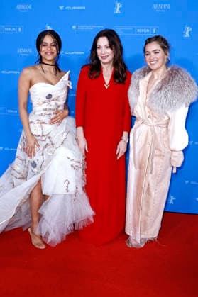 Zazie Beetz, Iris Berben und Haley Lu Richardson bei der Premiere des Kinofilms Good Luck, Have Fun, Don t Die auf der Berlinale 2026 76. Internationale Filmfestspiele Berlin im Zoo Palast. Berlin, 13.02.2026