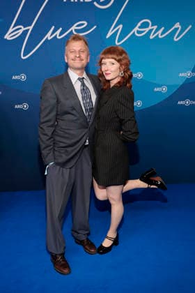 Robert Stadlober und Sarah Bauerett bei der ARD Blue Hour im Rahmen der 76. Berlinale am 13.02.2026 in Berlin ARD Blue Hour in Berlin