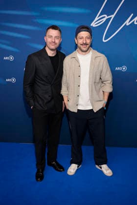 Friedrich Muecke und Fahri YardÄ±m bei der ARD Blue Hour im Rahmen der 76. Berlinale am 13.02.2026 in Berlin ARD Blue Hour in Berlin