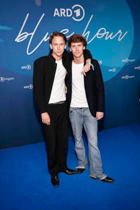 Oskar und Emil Belton bei der ARD Blue Hour im Rahmen der 76. Berlinale am 13.02.2026 in Berlin ARD Blue Hour in Berlin
