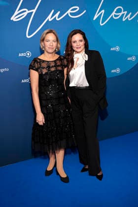 Christine Strobl (ARD-Programmdirektorin) und Elisabeth Lanz bei der ARD Blue Hour im Rahmen der 76. Berlinale am 13.02.2026 in Berlin ARD Blue Hour in Berlin