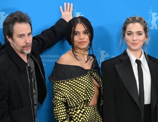 Photocall for the film Good Luck, Have Fun, Don t Die at the 76th Berlin International Film Festival (Berlinale 2026) at the Grand Hyatt Hotel Featuring: Sam Rockwell, Zazie Beetz and Haley Lu Richardson Where: Berlin, Germany When: 13 Feb 2026 Credit: Cover Images EDITORIAL USE ONLY. NOT FOR USE BY NEWSPAPERS BASED IN THE UK. Copyright: xx coverimg55466132
