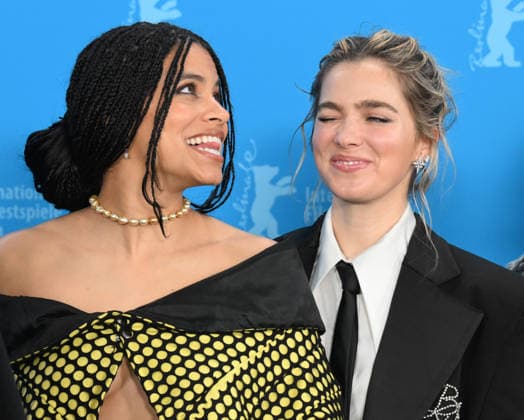 Photocall for the film Good Luck, Have Fun, Don t Die at the 76th Berlin International Film Festival (Berlinale 2026) at the Grand Hyatt Hotel Featuring: Zazie Beetz and Haley Lu Richardson Where: Berlin, Germany When: 13 Feb 2026 Credit: Cover Images EDITORIAL USE ONLY. NOT FOR USE BY NEWSPAPERS BASED IN THE UK. Copyright: xx coverimg55466135