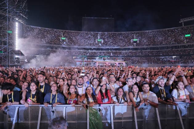 Bad Bunny performs first Buenos Aires concert of world tour BUENOS AIRES, ARGENTINA - FEBRUARY 13: View of La Casita during the concert. Puerto Rican singer Bad Bunny performs during the first of his three scheduled shows at Estadio Monumental in Buenos Aires, Argentina, as part of his Debi Tirar Mas Fotos world tour, in Buenos Aires, Argentina on February 13, 2026. The artist arrived in Argentina following a high-profile appearance at the Super Bowl, where he delivered strong criticism of US policies, and after winning a Grammy Award, becoming the first Spanish-language album to receive the Album of the Year honor. The concert drew tens of thousands of fans, marking one of the most anticipated musical events of the year in the Argentin Copyright: x2026xAnadoluxLucianoxGonzalezx