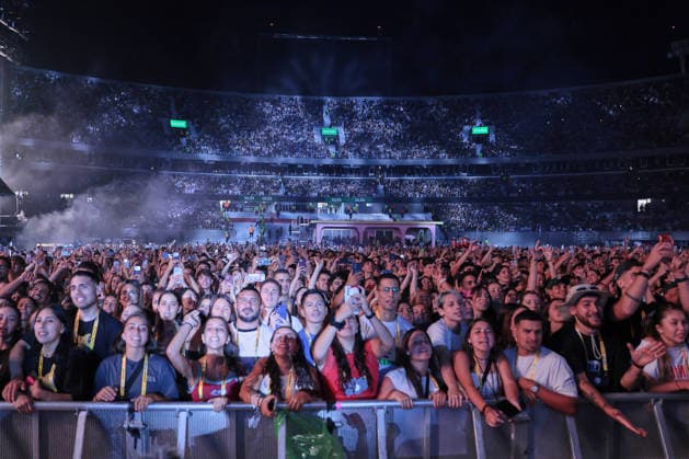 Buenos Aires, February 13, 2026 Puerto Rican singer Bad Bunny, performs his first show at the River Plate Stadium in Argentina during his tour, Debi tirar mas fotos UNAR AGENCY via Aton Chile, Buenos Aires Argentina Aton 1124844  Copyright: UNARxAGENCYxviaxAtonxChile
