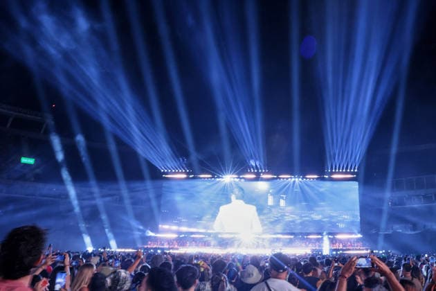 Buenos Aires, February 13, 2026 Puerto Rican singer Bad Bunny, performs his first show at the River Plate Stadium in Argentina during his tour, Debi tirar mas fotos UNAR AGENCY via Aton Chile, Buenos Aires Argentina Aton 1124845  Copyright: UNARxAGENCYxviaxAtonxChile