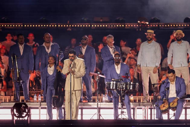 Buenos Aires, February 13, 2026 Puerto Rican singer Bad Bunny, performs his first show at the River Plate Stadium in Argentina during his tour, Debi tirar mas fotos UNAR AGENCY via Aton Chile, Buenos Aires Argentina Aton 1124861  Copyright: UNARxAGENCYxviaxAtonxChile