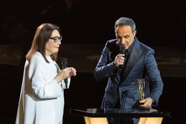 41st Les Victoires De La Musique Award Ceremony Nikos Aliagas, Nana Mouskouri receive Victoire d honneur attends the 41st Les Victoires De La Musique Award Ceremony at La Seine Musicale on February 13, 2026 in Boulogne-Billancourt, France. Photo by Nasser Berzane ABACAPRESS.COM Boulogne-Billancourt  Copyright: xBerzanexNasser ABACAx