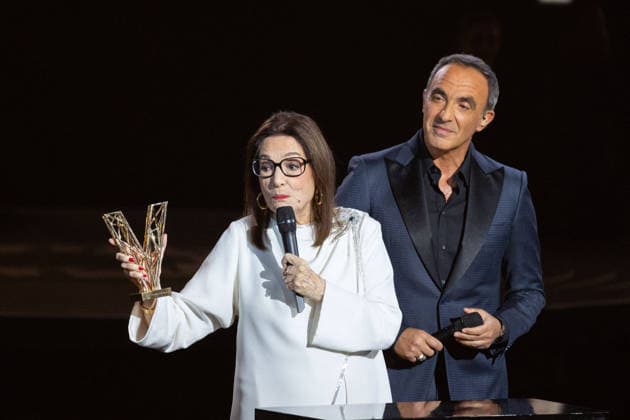 41st Les Victoires De La Musique Award Ceremony Nikos Aliagas, Nana Mouskouri receive Victoire d honneur attends the 41st Les Victoires De La Musique Award Ceremony at La Seine Musicale on February 13, 2026 in Boulogne-Billancourt, France. Photo by Nasser Berzane ABACAPRESS.COM Boulogne-Billancourt  Copyright: xBerzanexNasser ABACAx