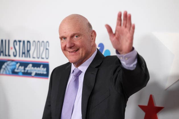 Los Angeles Clippers And Comcast NBCUniversal s NBA All-Star Legendary Tip-Off Celebration Steve Ballmer at the Los Angeles Clippers And Comcast NBCUniversal s National Basketball Association (NBA) All-Star Legendary Tip-Off Celebration held at the Los Angeles County Museum of Art (LACMA) on February 13, 2026 in Miracle Mile, Los Angeles, California, United States., Credit:Xavier Collin Avalon USA, Los Angeles  Copyright: xXavierxCollinx xAvalonx 1074825585