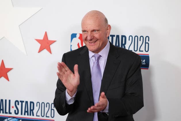 Los Angeles Clippers And Comcast NBCUniversal s NBA All-Star Legendary Tip-Off Celebration Steve Ballmer at the Los Angeles Clippers And Comcast NBCUniversal s National Basketball Association (NBA) All-Star Legendary Tip-Off Celebration held at the Los Angeles County Museum of Art (LACMA) on February 13, 2026 in Miracle Mile, Los Angeles, California, United States., Credit:Xavier Collin Avalon USA, Los Angeles  Copyright: xXavierxCollinx xAvalonx 1074825691