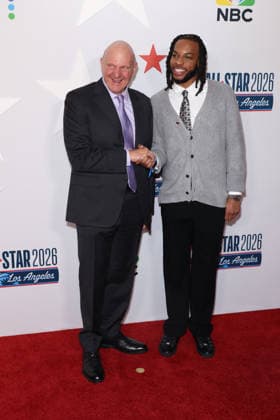 Los Angeles Clippers And Comcast NBCUniversal s NBA All-Star Legendary Tip-Off Celebration Steve Ballmer and guest at the Los Angeles Clippers And Comcast NBCUniversal s National Basketball Association (NBA) All-Star Legendary Tip-Off Celebration held at the Los Angeles County Museum of Art (LACMA) on February 13, 2026 in Miracle Mile, Los Angeles, California, United States., Credit:Xavier Collin Avalon USA, Los Angeles  Copyright: xXavierxCollinx xAvalonx 1074827171