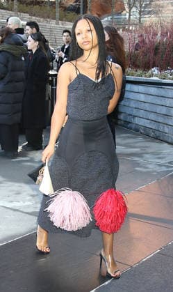 February 13, 2026 Myha la Herrold attend Calvin Klein 2026 Show during New York Fashion Week in New York. February 13, 2026 Copyright: xRWx