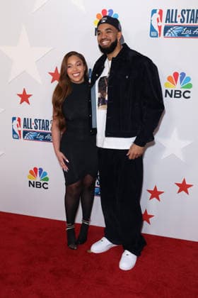 Los Angeles Clippers And Comcast NBCUniversal s NBA All-Star Legendary Tip-Off Celebration guest and Karl-Anthony Towns at the Los Angeles Clippers And Comcast NBCUniversal s National Basketball Association (NBA) All-Star Legendary Tip-Off Celebration held at the Los Angeles County Museum of Art (LACMA) on February 13, 2026 in Miracle Mile, Los Angeles, California, United States., Credit:Xavier Collin Avalon USA, Los Angeles  Copyright: xXavierxCollinx xAvalonx 1074829997