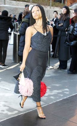 February 13, 2026 Myha la Herrold attend Calvin Klein 2026 Show during New York Fashion Week in New York. February 13, 2026 Copyright: xRWx