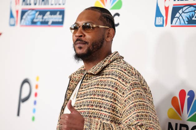 Los Angeles Clippers And Comcast NBCUniversal s NBA All-Star Legendary Tip-Off Celebration Carmelo Anthony at the Los Angeles Clippers And Comcast NBCUniversal s National Basketball Association (NBA) All-Star Legendary Tip-Off Celebration held at the Los Angeles County Museum of Art (LACMA) on February 13, 2026 in Miracle Mile, Los Angeles, California, United States., Credit:Xavier Collin Avalon USA, Los Angeles  Copyright: xXavierxCollinx xAvalonx 1074831611