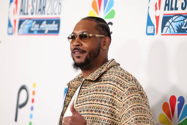 Los Angeles Clippers And Comcast NBCUniversal s NBA All-Star Legendary Tip-Off Celebration Carmelo Anthony at the Los Angeles Clippers And Comcast NBCUniversal s National Basketball Association (NBA) All-Star Legendary Tip-Off Celebration held at the Los Angeles County Museum of Art (LACMA) on February 13, 2026 in Miracle Mile, Los Angeles, California, United States., Credit:Xavier Collin Avalon USA, Los Angeles  Copyright: xXavierxCollinx xAvalonx 1074831617