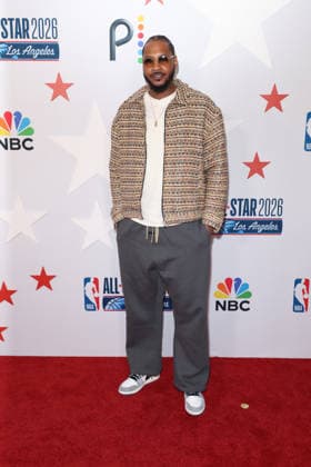 Los Angeles Clippers And Comcast NBCUniversal s NBA All-Star Legendary Tip-Off Celebration Carmelo Anthony at the Los Angeles Clippers And Comcast NBCUniversal s National Basketball Association (NBA) All-Star Legendary Tip-Off Celebration held at the Los Angeles County Museum of Art (LACMA) on February 13, 2026 in Miracle Mile, Los Angeles, California, United States., Credit:Xavier Collin Avalon USA, Los Angeles  Copyright: xXavierxCollinx xAvalonx 1074831641