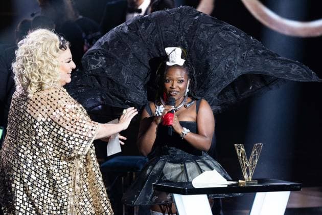 41st Les Victoires De La Musique Award Ceremony Marianne James, Theodora receive Révélation scène price during the 41st Les Victoires De La Musique Award Ceremony at La Seine Musicale on February 13, 2026 in Boulogne-Billancourt, France. Photo by Nasser Berzane ABACAPRESS.COM Boulogne-Billancourt  Copyright: xBerzanexNasser ABACAx