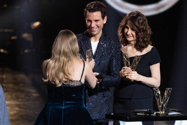 41st Les Victoires De La Musique Award Ceremony Mika, Valérie Lemercier, Helena receive Original song price during the 41st Les Victoires De La Musique Award Ceremony at La Seine Musicale on February 13, 2026 in Boulogne-Billancourt, France. Photo by Nasser Berzane ABACAPRESS.COM Boulogne-Billancourt  Copyright: xBerzanexNasser ABACAx