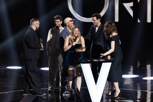 41st Les Victoires De La Musique Award Ceremony Mika, Valérie Lemercier, Helena receive Original song price during the 41st Les Victoires De La Musique Award Ceremony at La Seine Musicale on February 13, 2026 in Boulogne-Billancourt, France. Photo by Nasser Berzane ABACAPRESS.COM Boulogne-Billancourt  Copyright: xBerzanexNasser ABACAx