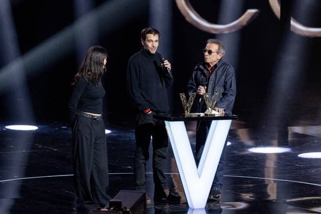 41st Les Victoires De La Musique Award Ceremony Philippe Manœuvre, Justice receive best concert price during the 41st Les Victoires De La Musique Award Ceremony at La Seine Musicale on February 13, 2026 in Boulogne-Billancourt, France. Photo by Nasser Berzane ABACAPRESS.COM Boulogne-Billancourt  Copyright: xBerzanexNasser ABACAx