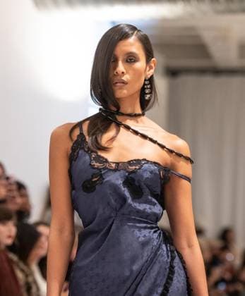 February 13, 2026, Bronx, New York, USA: Model walks runway for Christian Cowan fashion show during New York FW26 at 450 West 31st Street in New York, NY on February 13, 2026. Bronx USA - ZUMAr339 20260213_znp_r339_044 Copyright: xLevxRadinx