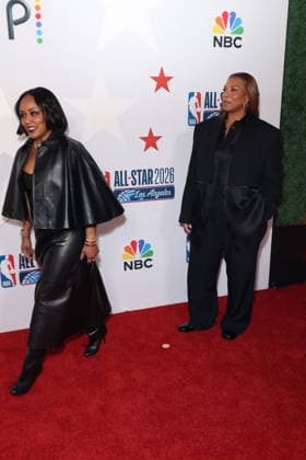 Los Angeles Clippers And Comcast NBCUniversal s NBA All-Star Legendary Tip-Off Celebration guest and Queen Latifah at the Los Angeles Clippers And Comcast NBCUniversal s National Basketball Association (NBA) All-Star Legendary Tip-Off Celebration held at the Los Angeles County Museum of Art (LACMA) on February 13, 2026 in Miracle Mile, Los Angeles, California, United States., Credit:Xavier Collin Avalon USA, Los Angeles  Copyright: xXavierxCollinx xAvalonx 1074834787