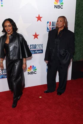 Los Angeles Clippers And Comcast NBCUniversal s NBA All-Star Legendary Tip-Off Celebration guest and Queen Latifah at the Los Angeles Clippers And Comcast NBCUniversal s National Basketball Association (NBA) All-Star Legendary Tip-Off Celebration held at the Los Angeles County Museum of Art (LACMA) on February 13, 2026 in Miracle Mile, Los Angeles, California, United States., Credit:Xavier Collin Avalon USA, Los Angeles  Copyright: xXavierxCollinx xAvalonx 1074834792