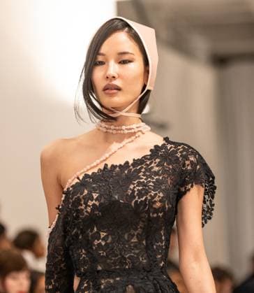 February 13, 2026, Bronx, New York, USA: Model walks runway for Christian Cowan fashion show during New York FW26 at 450 West 31st Street in New York, NY on February 13, 2026. Bronx USA - ZUMAr339 20260213_znp_r339_087 Copyright: xLevxRadinx
