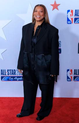 February 13, 2026, Los Angeles, California, USA: Queen Latifah at the 2026 LA Clippers & Comcast NBCÃ¢â‚¬â ¢s Universal NBA All-Star Legendary Tip-Off Celebration on Friday February 13, 2026 at LACMA in Los Angeles, California. ARIANA RUIZ PI Los Angeles USA - ZUMAp124 20260213_zaa_p124_006 Copyright: xArianaxRuizx