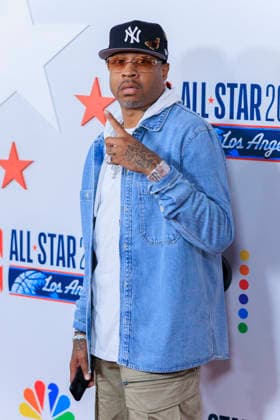 February 13, 2026, Los Angeles, California, USA: Allen Iverson at the 2026 LA Clippers & Comcast NBCÃ¢â‚¬â ¢s Universal NBA All-Star Legendary Tip-Off Celebration on Friday February 13, 2026 at LACMA in Los Angeles, California. ARIANA RUIZ PI Los Angeles USA - ZUMAp124 20260213_zaa_p124_015 Copyright: xArianaxRuizx