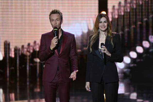 41st Les Victoires De La Musique Award Ceremony - Paris Cyril Féraud and Helena Noguerra during the 41st Les Victoires De La Musique Award Ceremony at La Seine Musicale on February 13, 2026 in Boulogne-Billancourt, France. Photo by Franck Castel ABACAPRESS.COM Paris France  Copyright: xCastelxFranck ABACAx