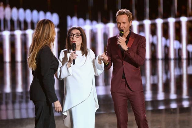 41st Les Victoires De La Musique Award Ceremony - Paris Nana Mouskouri speaks as she receives an Honorary Award during the 41st Les Victoires De La Musique Award Ceremony at La Seine Musicale on February 13, 2026 in Boulogne-Billancourt, France. Photo by Franck Castel ABACAPRESS.COM Paris France  Copyright: xCastelxFranck ABACAx