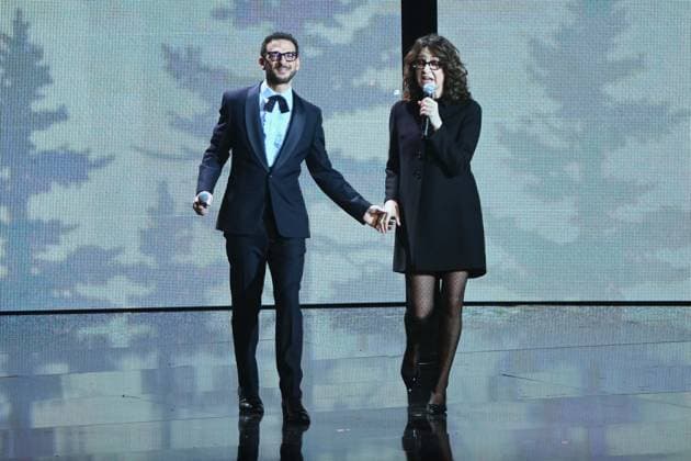 41st Les Victoires De La Musique Award Ceremony - Paris Valérie Lemercier and Vincent Dedienne during the 41st Les Victoires De La Musique Award Ceremony at La Seine Musicale on February 13, 2026 in Boulogne-Billancourt, France. Photo by Franck Castel ABACAPRESS.COM Paris France  Copyright: xCastelxFranck ABACAx