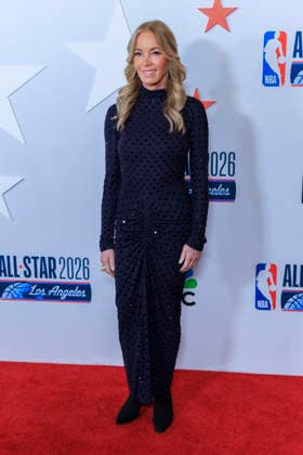 February 13, 2026, Los Angeles, California, USA: Jeanie Buss at the 2026 LA Clippers & Comcast NBCÃ¢â‚¬â ¢s Universal NBA All-Star Legendary Tip-Off Celebration on Friday February 13, 2026 at LACMA in Los Angeles, California. ARIANA RUIZ PI Los Angeles USA - ZUMAp124 20260213_zaa_p124_037 Copyright: xArianaxRuizx