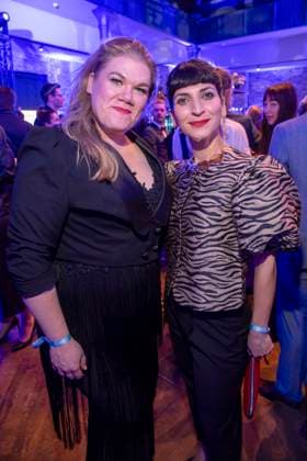 Gisa Flake und Neda Rahmanian zu Gast auf der Party bei der ARD Blue Hour 2026 auf der Berlinale 2026 im Hotel Telegraphenamt am Freitag 13.Februar 2026 in Berlin Berlin Deutschland