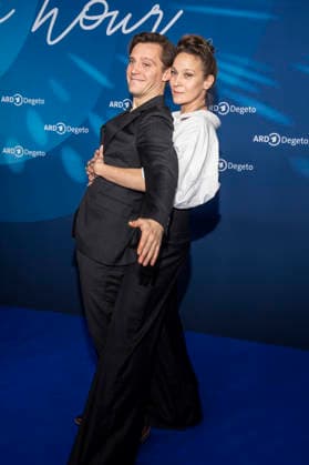 Jonas Nay und Jeanette Hain zu Gast auf dem blauen Teppich bei der ARD Blue Hour 2026 auf der Berlinale 2026 im Hotel Telegraphenamt am Freitag 13.Februar 2026 in Berlin Berlin Deutschland