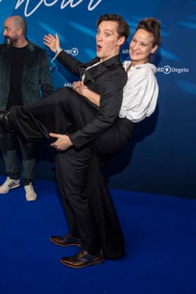 Jonas Nay und Jeanette Hain zu Gast auf dem blauen Teppich bei der ARD Blue Hour 2026 auf der Berlinale 2026 im Hotel Telegraphenamt am Freitag 13.Februar 2026 in Berlin Berlin Deutschland