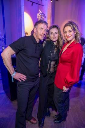 Sven Halfar, Karin Hanczewski und Morgane Ferru zu Gast auf der Party bei der ARD Blue Hour 2026 auf der Berlinale 2026 im Hotel Telegraphenamt am Freitag 13.Februar 2026 in Berlin Berlin Deutschland