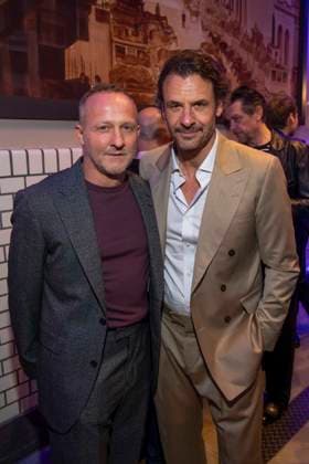 Maximilian Brueckner und Stephan Luca zu Gast auf der Party bei der ARD Blue Hour 2026 auf der Berlinale 2026 im Hotel Telegraphenamt am Freitag 13.Februar 2026 in Berlin Berlin Deutschland