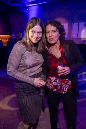 Ulrike Folkerts mit Begleitung Frau zu Gast auf der Party bei der ARD Blue Hour 2026 auf der Berlinale 2026 im Hotel Telegraphenamt am Freitag 13.Februar 2026 in Berlin Berlin Deutschland