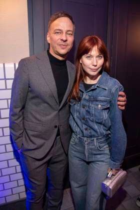 Tom Wlaschiha und Nora von Waldstaetten zu Gast auf der Party bei der ARD Blue Hour 2026 auf der Berlinale 2026 im Hotel Telegraphenamt am Freitag 13.Februar 2026 in Berlin Berlin Deutschland