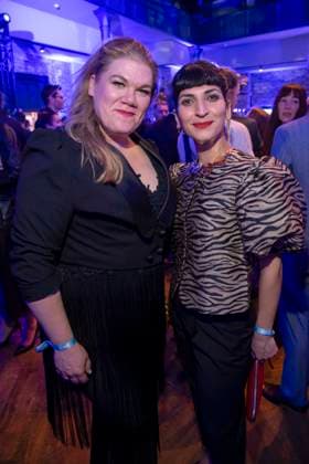 Gisa Flake und Neda Rahmanian zu Gast auf der Party bei der ARD Blue Hour 2026 auf der Berlinale 2026 im Hotel Telegraphenamt am Freitag 13.Februar 2026 in Berlin Berlin Deutschland