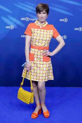 Isabel Horn, bei der ARD BLUE HOUR 2026, Party zur 76. Internationalen Filmfestspiele Berlin, Berlinale, im Telegraphenamt in Berlin, Roter Teppich,