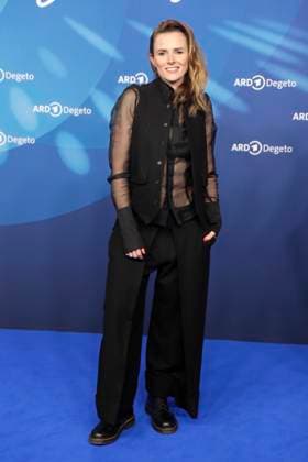 Karin Hanczewski, bei der ARD BLUE HOUR 2026, Party zur 76. Internationalen Filmfestspiele Berlin, Berlinale, im Telegraphenamt in Berlin, Roter Teppich,